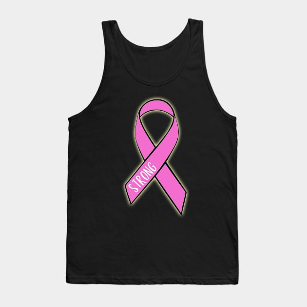 Breast Cancer Strong Tank Top by charlescheshire